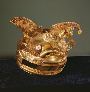 Jaguar kask maskesi (altın)